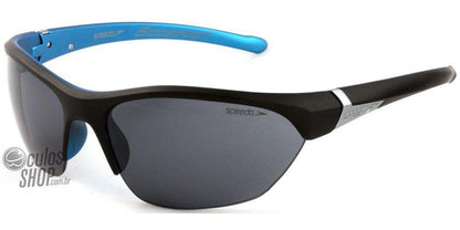 Óculos de Sol Speedo Sp 569 B01 Preto E Azul Fosco/ Preto - 69 mm