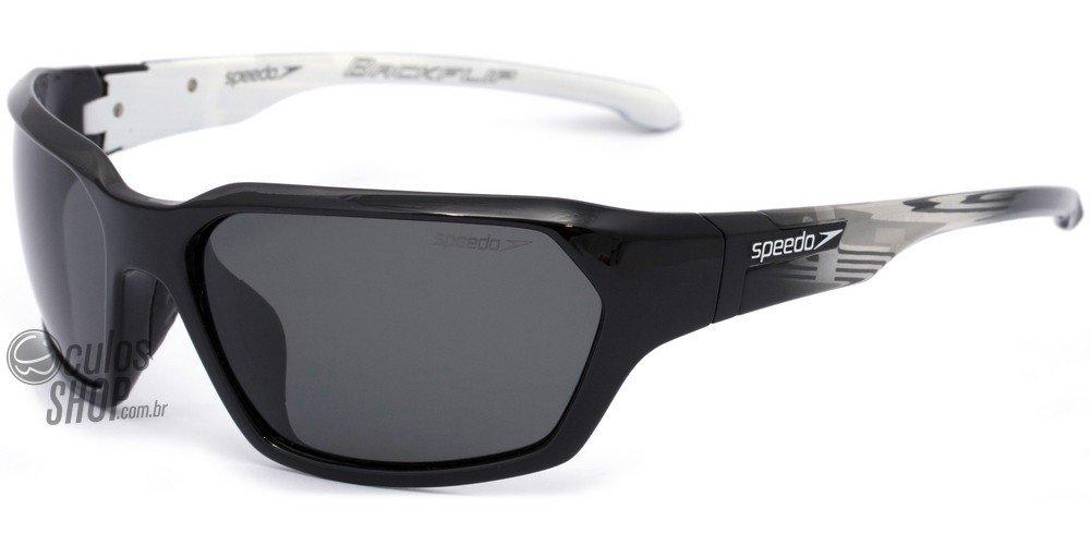 Óculos de Sol Speedo Sp 571 A01 Preto E Transpareten Brilho/ Preto - 62 mm