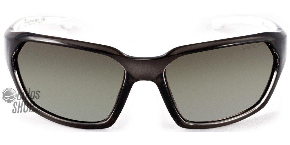 Óculos de Sol Speedo Sp 571 B02 Cinza Translúcido/ Verde - 62 mm