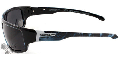 Óculos de Sol Speedo Sp 572 D02 Preto E Azul Brilho/ Preto - 61 mm