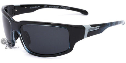 Óculos de Sol Speedo Sp 572 D02 Preto E Azul Brilho/ Preto - 61 mm