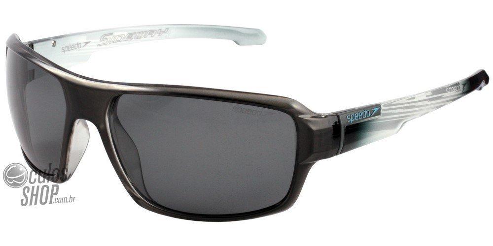 Óculos de Sol Speedo Sp 575 B03 Preto Translúcido E Branco/ Preto - 62 mm