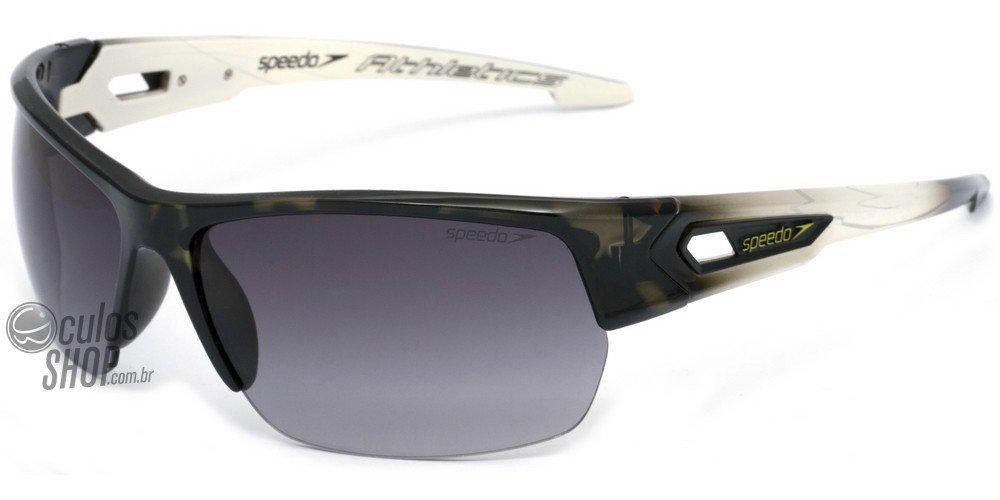 Óculos de Sol Speedo Sp 595 D01 Verde E Branco/ Preto Degradê - 68 mm