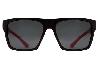 Óculos de Sol Speedo Undercut H04 Cinza E Vermelho Translúcido Fosco/ Cinza Polarizado 56 mm