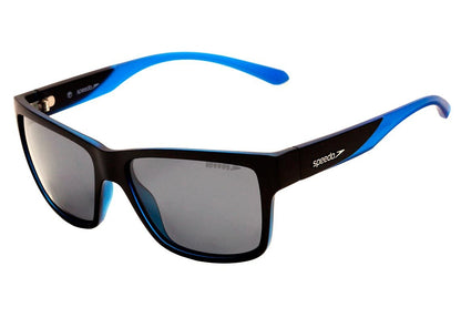 Óculos de Sol Speedo Undercut 2 H03 Azul E Cinza Translúcido Fosco/ Preto Polarizado 59 mm