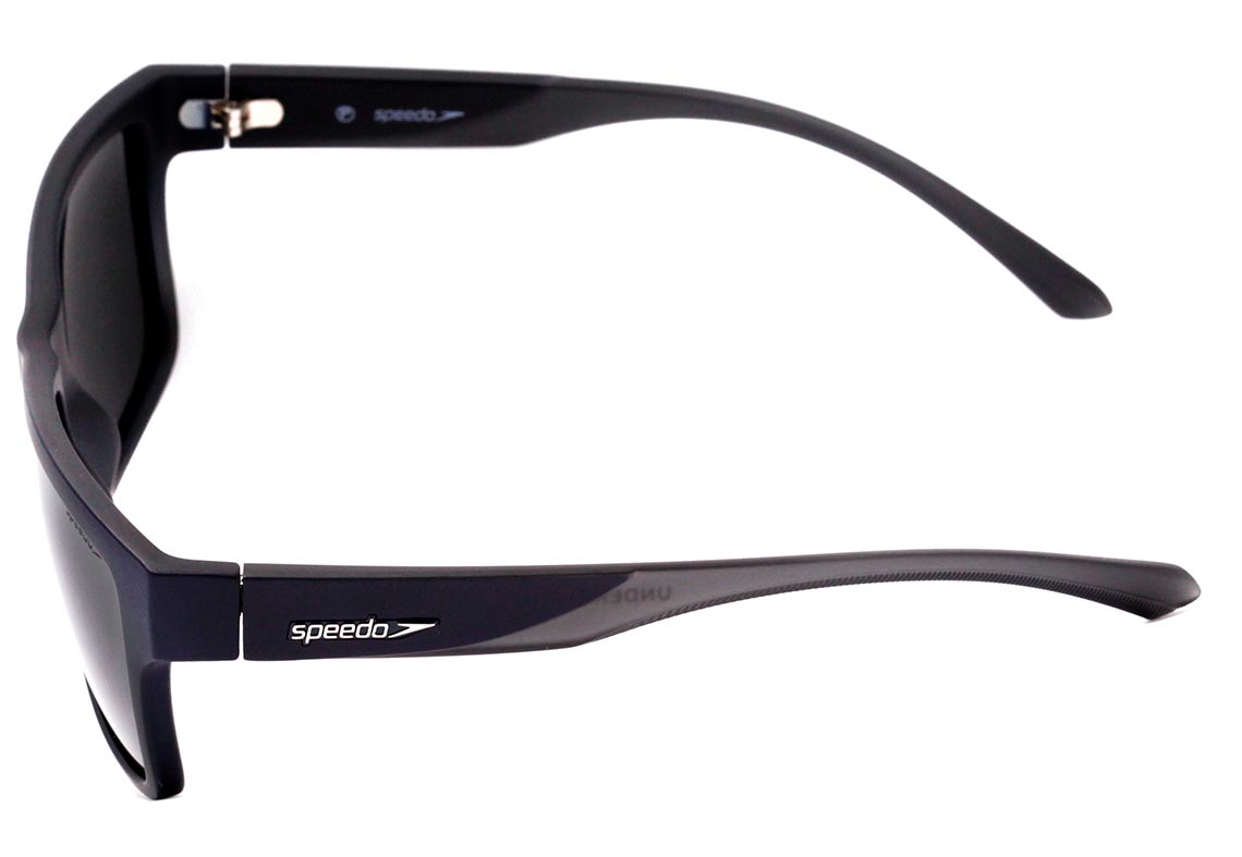 Óculos de Sol Speedo Undercut 2 H03 Azul E Cinza Translúcido Fosco/ Preto Polarizado 59 mm