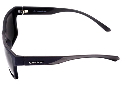Óculos de Sol Speedo Undercut 2 H03 Azul E Cinza Translúcido Fosco/ Preto Polarizado 59 mm