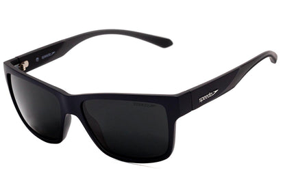 Óculos de Sol Speedo Undercut 2 H03 Azul E Cinza Translúcido Fosco/ Preto Polarizado 59 mm